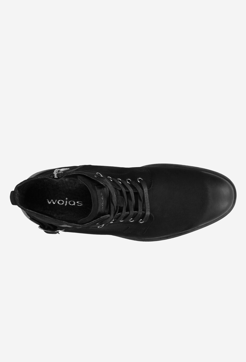 Czarne trzewiki męskie 9177-71 Widok 4