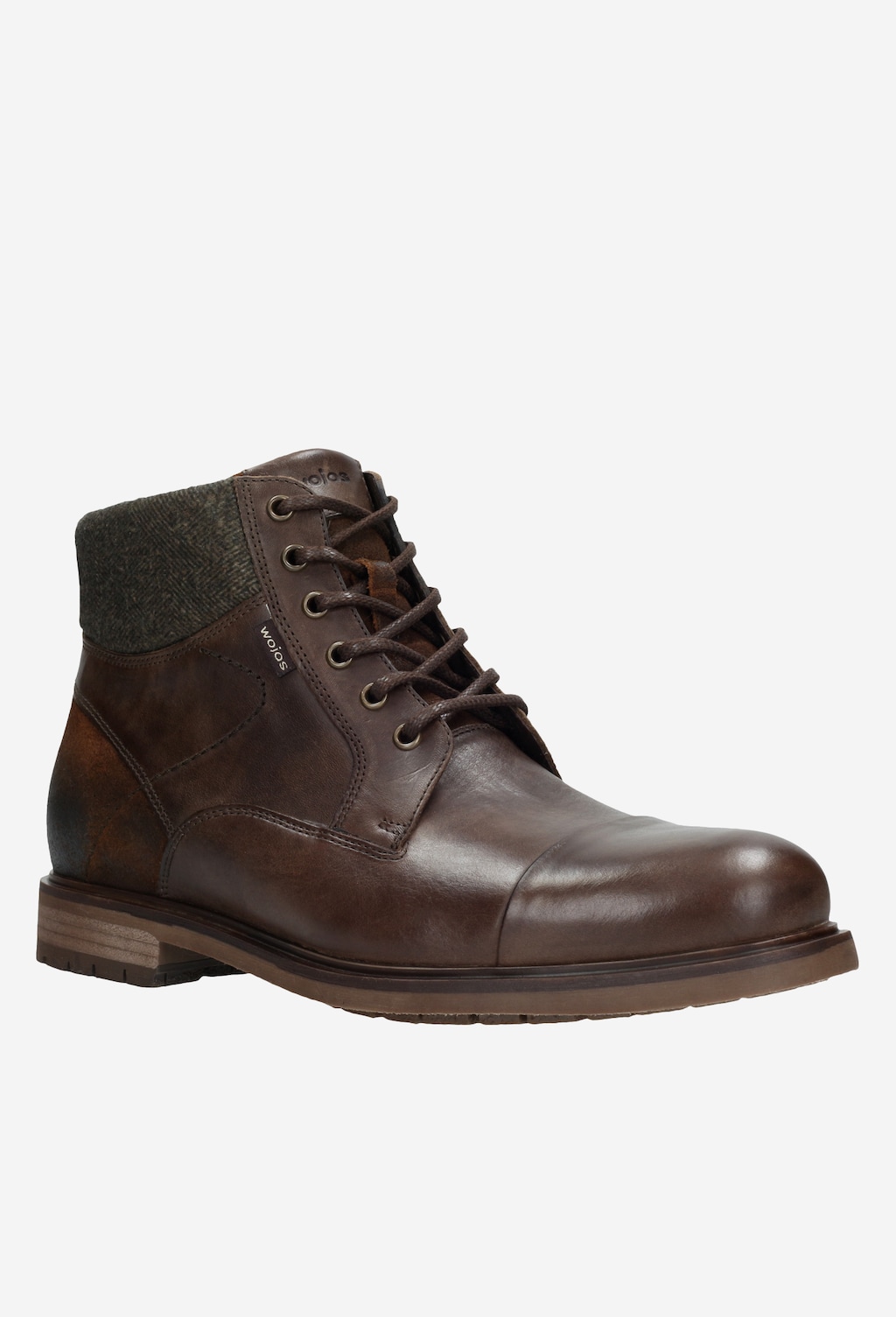 Brązowe trzewiki męskie 9178-82 Widok 2