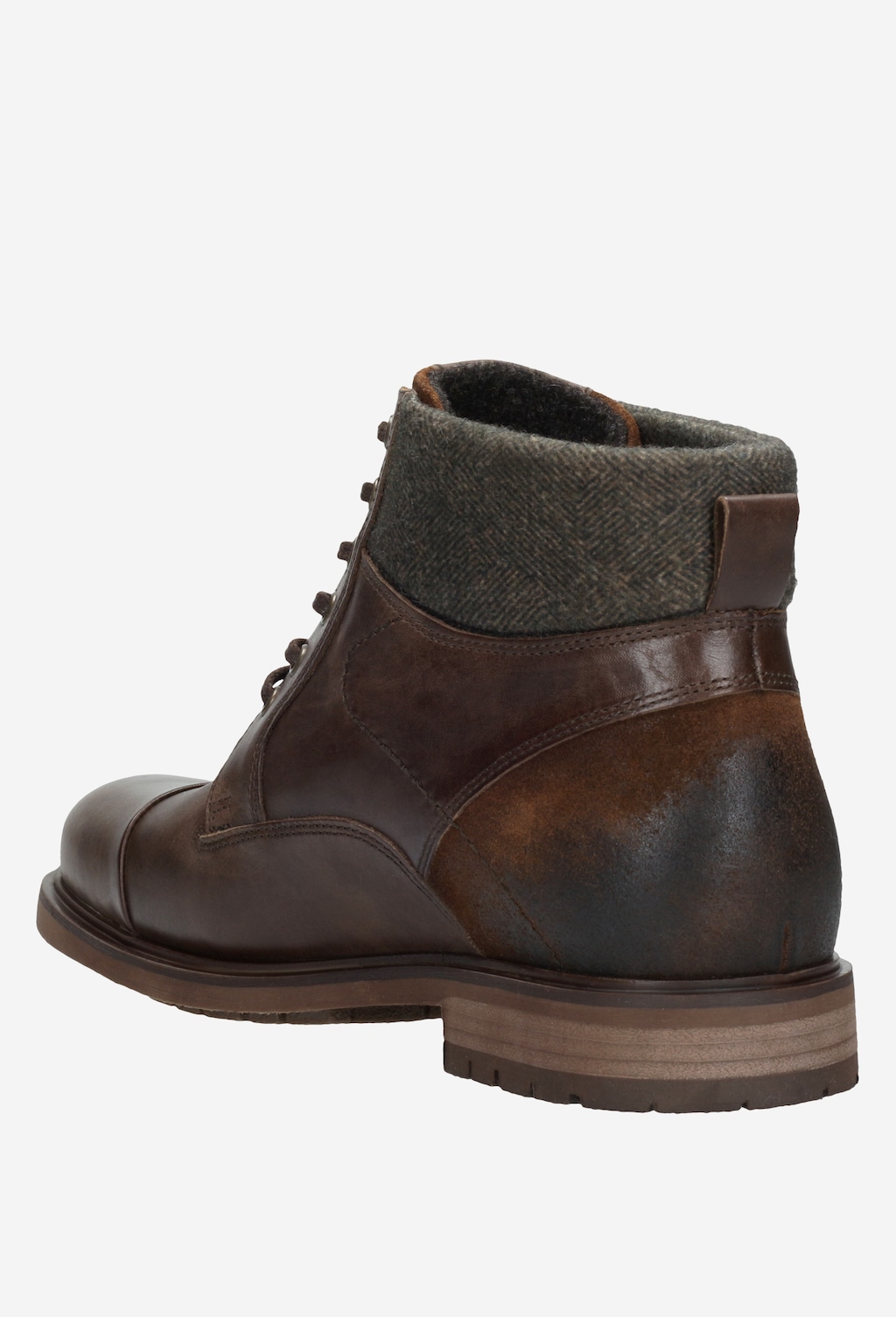 Brązowe trzewiki męskie 9178-82 Widok 3