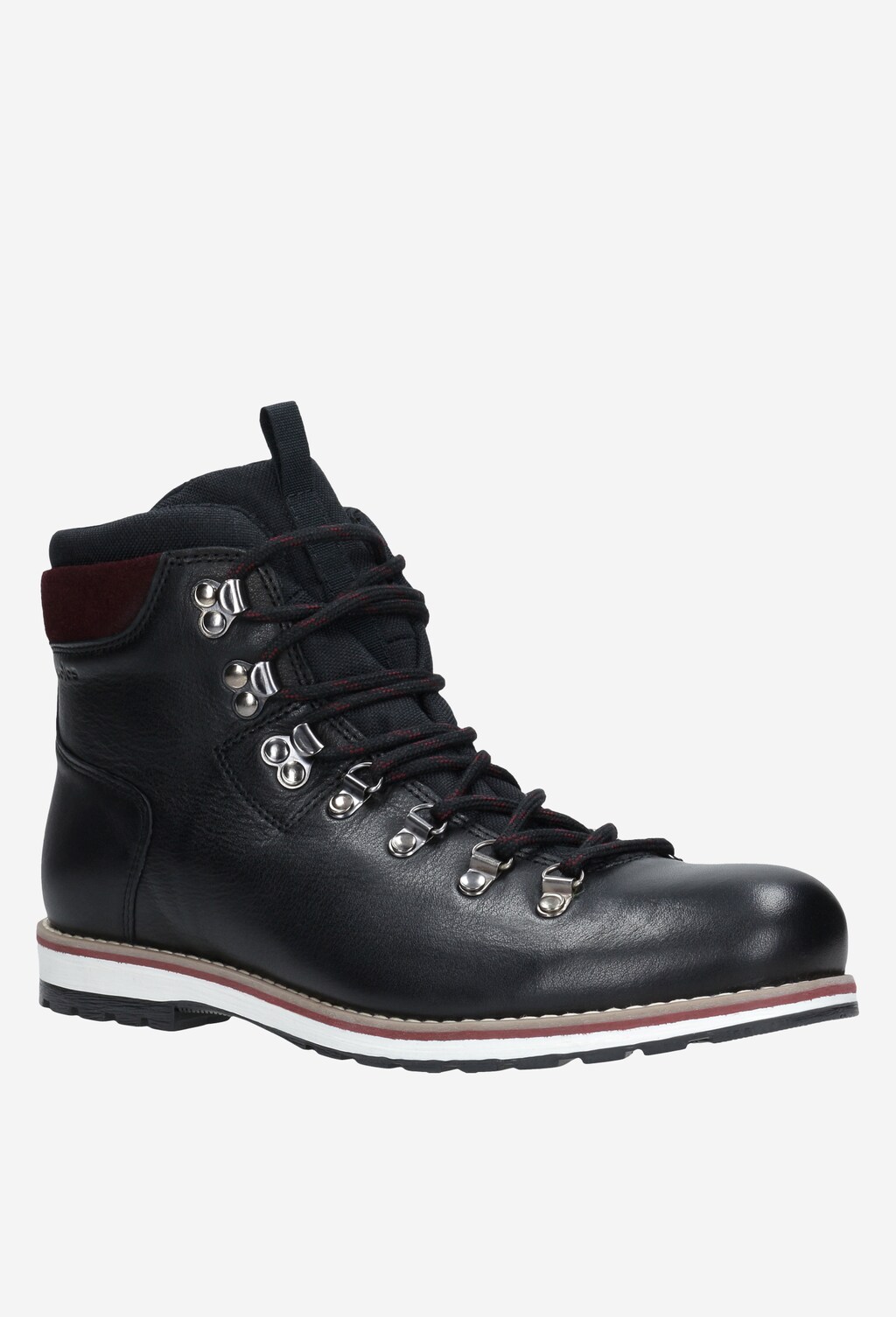 Czarne trzewiki męskie 9180-81 Widok 3