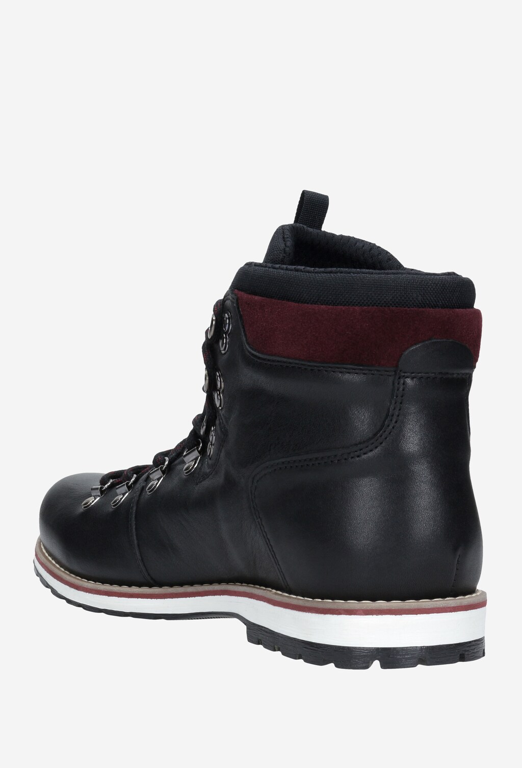 Czarne trzewiki męskie 9180-81 Widok 4