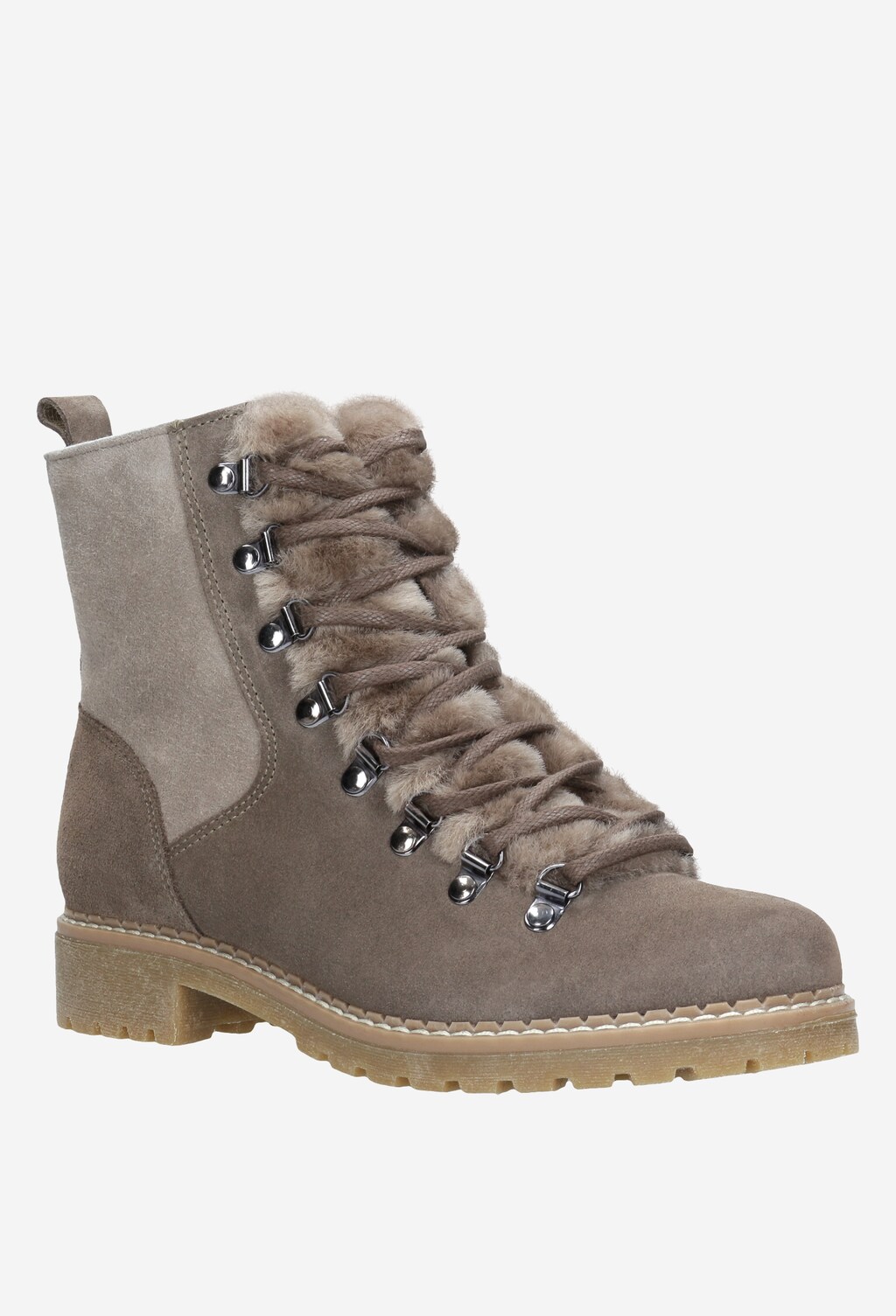 Beżowe trzewiki damskie 9627-64 Widok 3