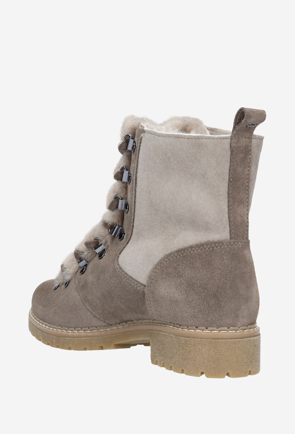 Beżowe trzewiki damskie 9627-64 Widok 4