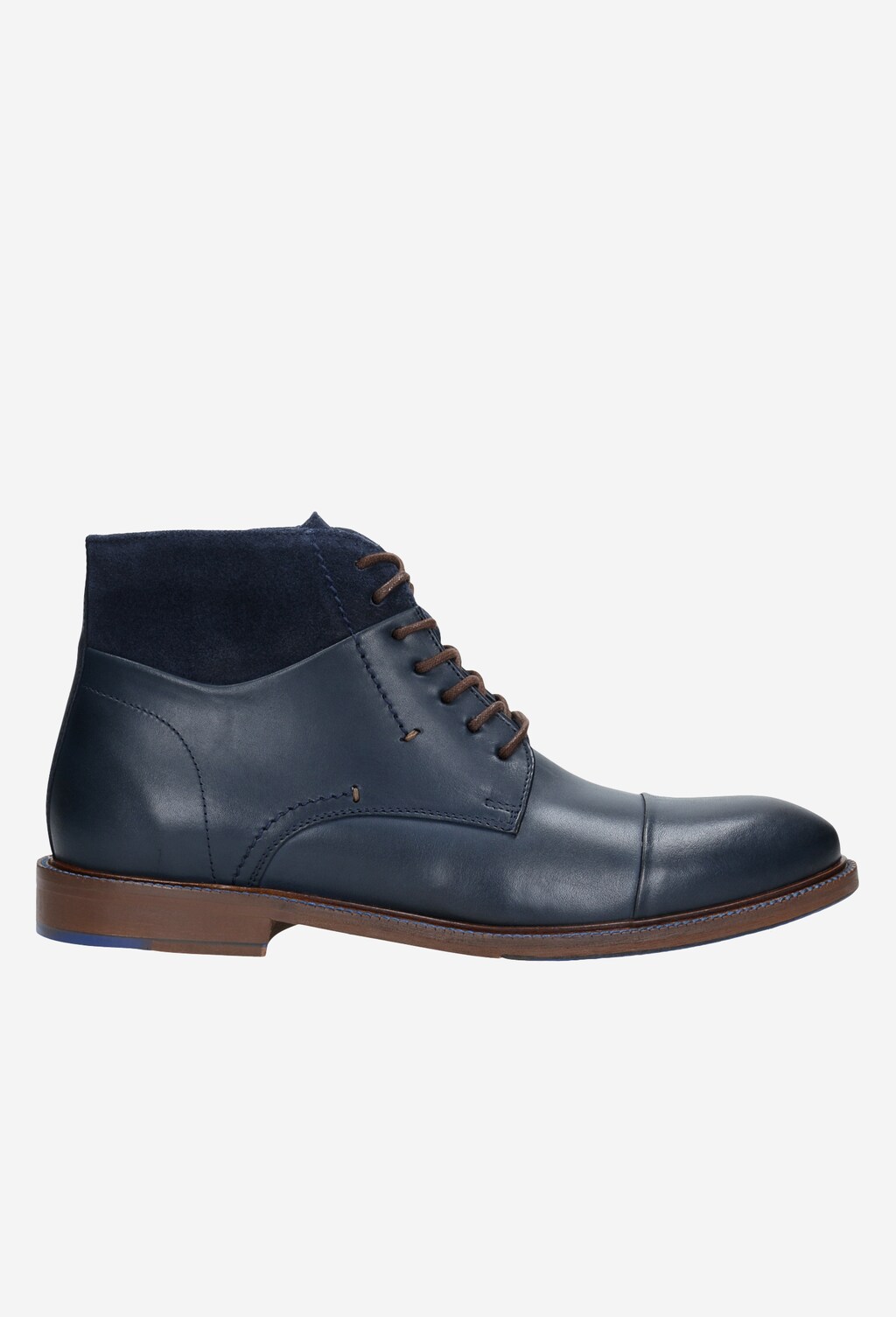Granatowe trzewiki męskie 8221-76 Widok 1