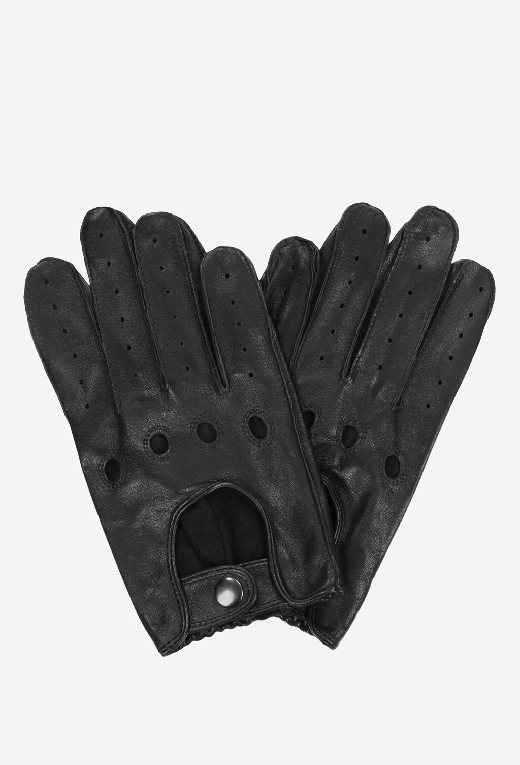 Czarne rękawiczki męskie 9991-51 Widok 2