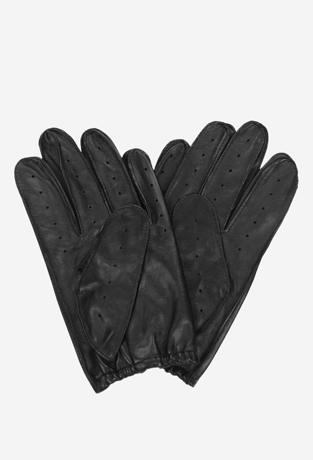 Czarne rękawiczki męskie 9991-51 Widok 3