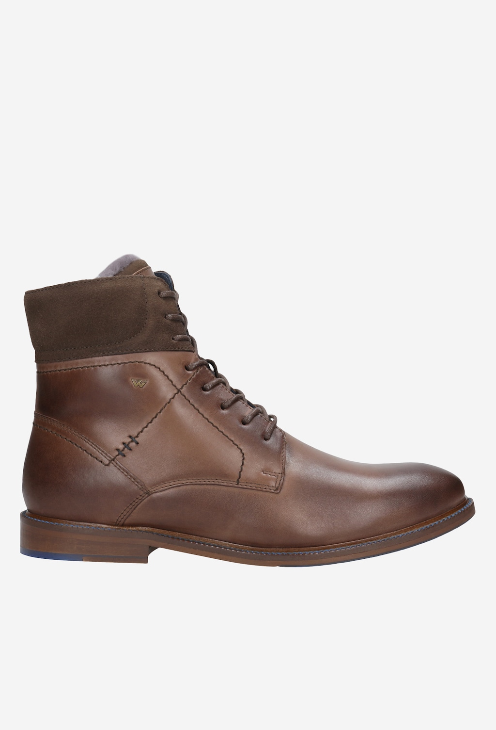 Brązowe trzewiki męskie 9173-72 Widok 1