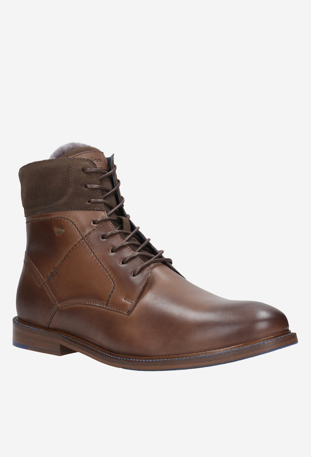 Brązowe trzewiki męskie 9173-72 Widok 2