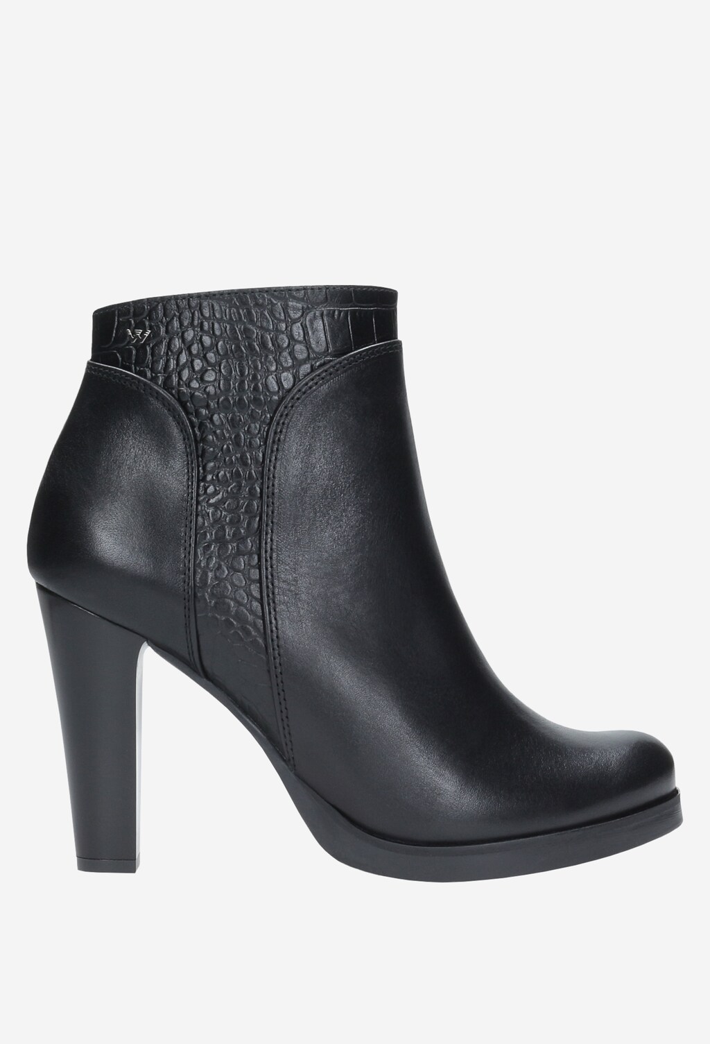 Czarne botki damskie 9582-51 Widok 1