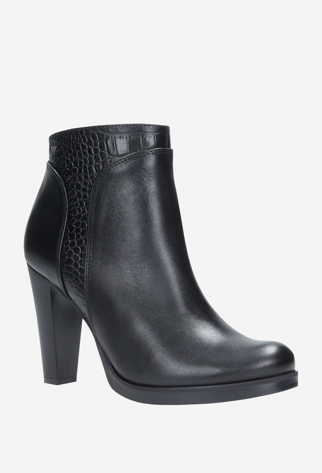 Czarne botki damskie 9582-51 Widok 2