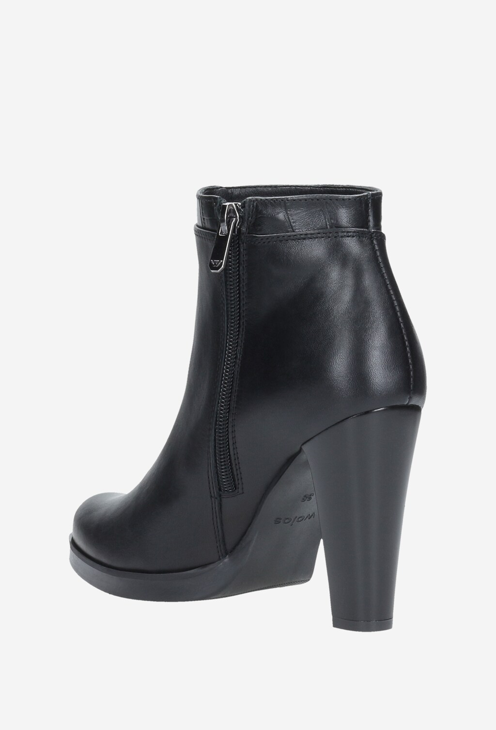 Czarne botki damskie 9582-51 Widok 3