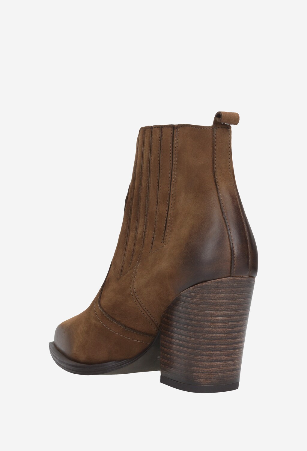 Brązowe botki damskie 55016-22 Widok 3