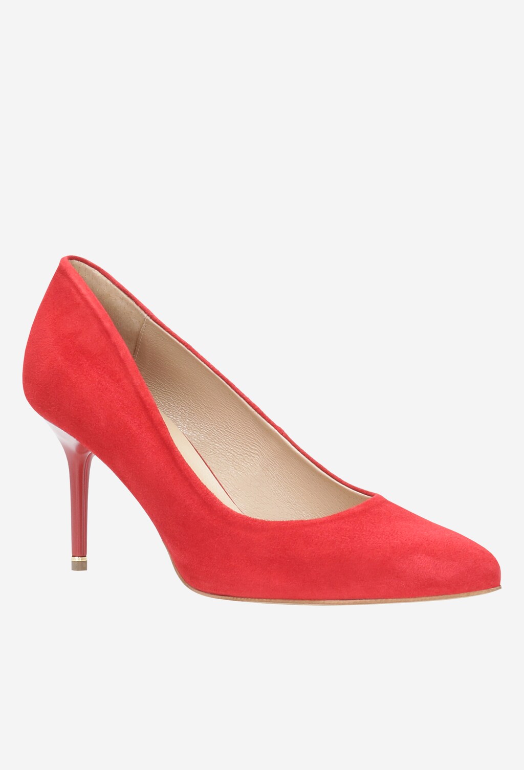 Czerwone czółenka damskie 35030-65 Widok 2