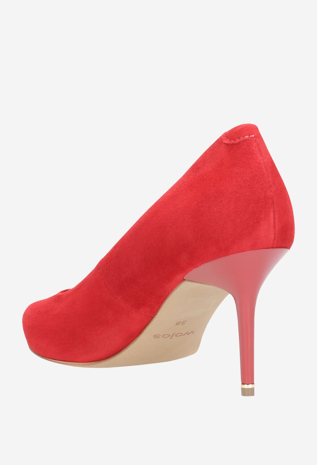 Czerwone czółenka damskie 35030-65 Widok 3