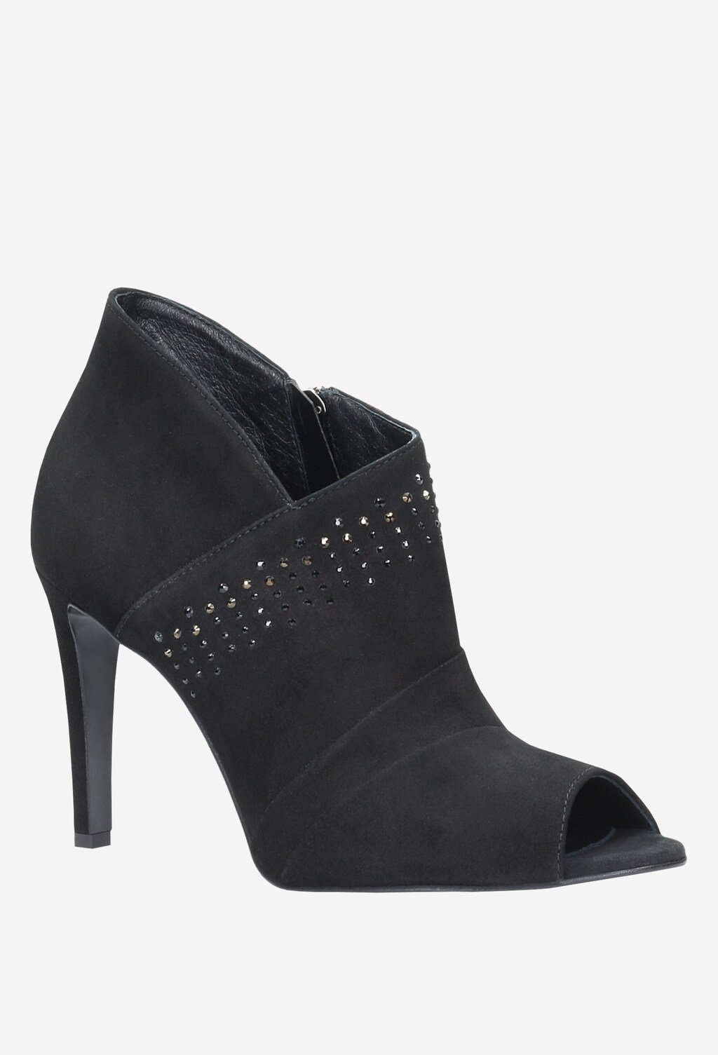 Čierne členkové topánky na nečakané večerné udalosti 55000-61 Widok 2