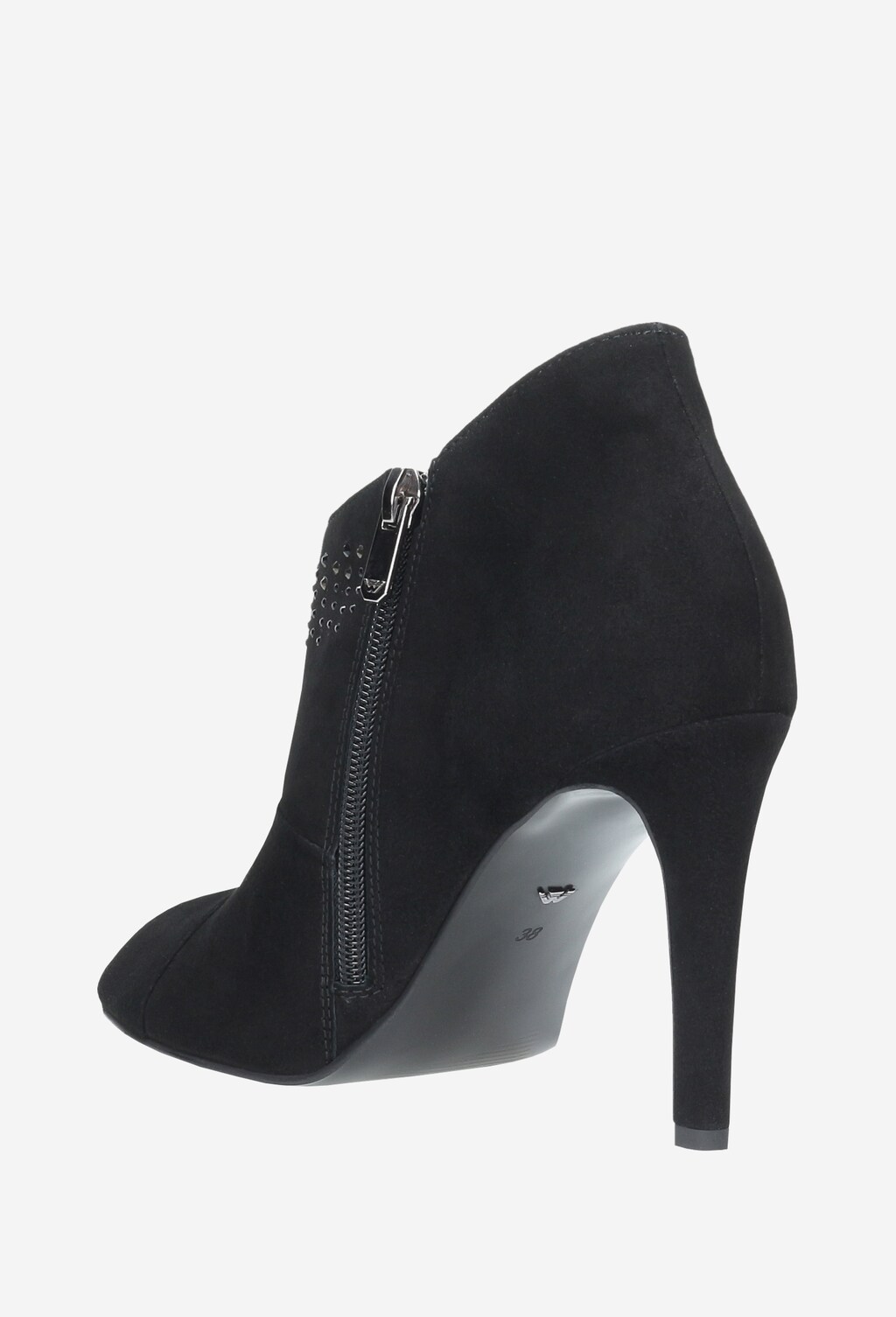 Čierne členkové topánky na nečakané večerné udalosti 55000-61 Widok 3