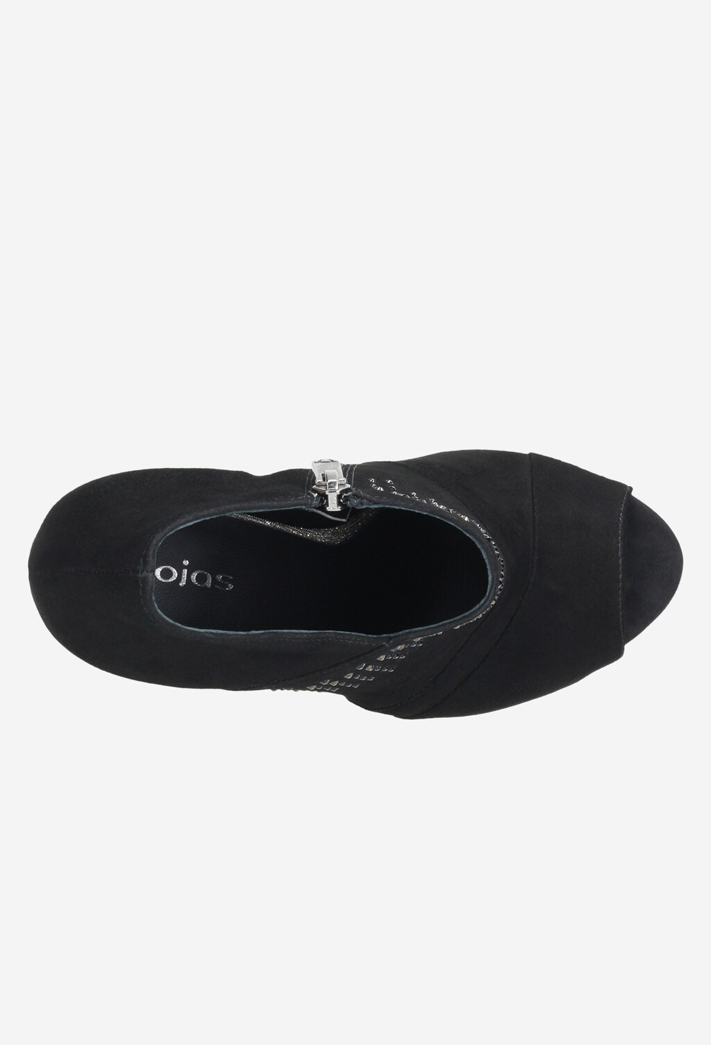 Čierne členkové topánky na nečakané večerné udalosti 55000-61 Widok 4