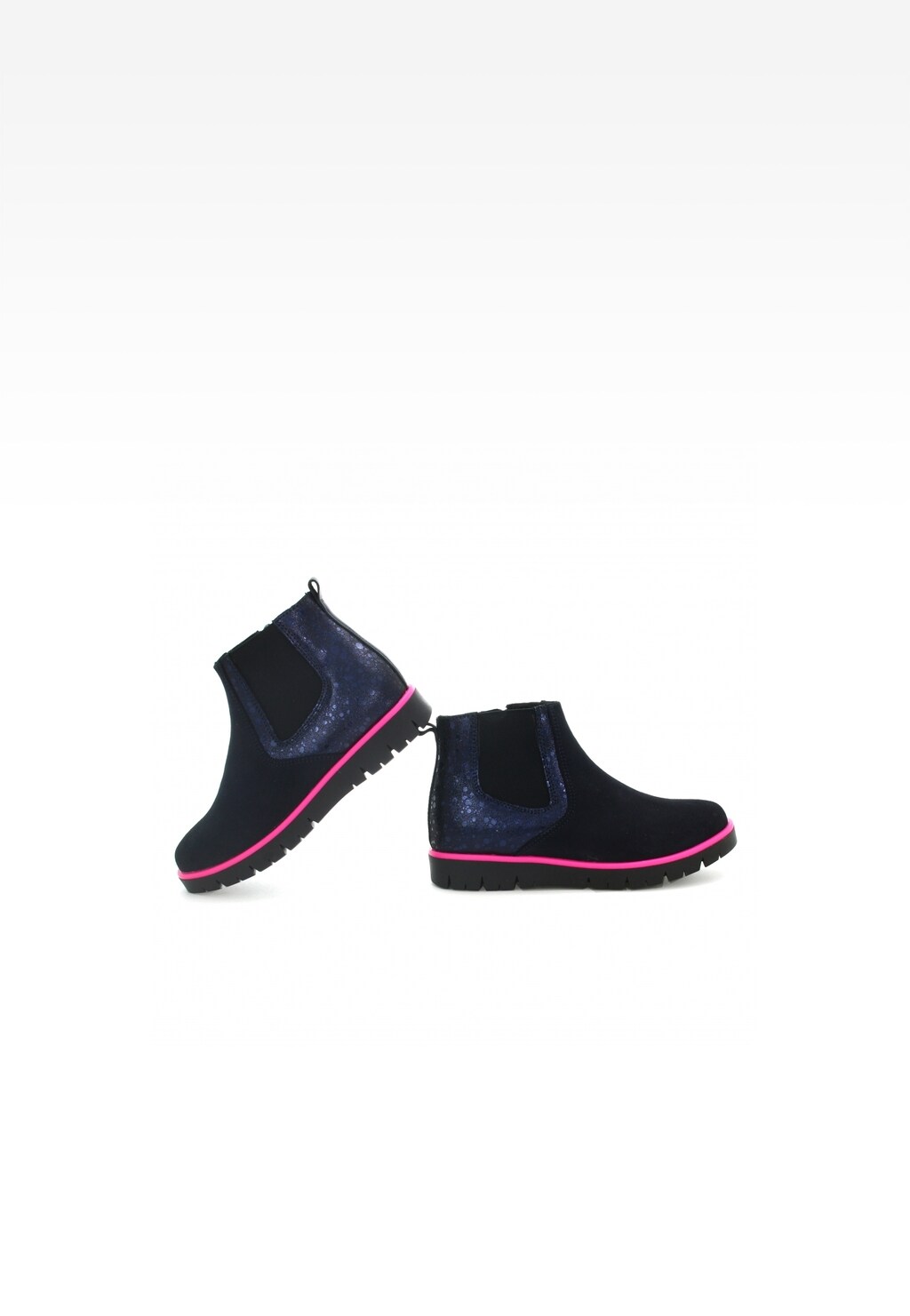 Botki ocieplane BARTEK T-67368P/SZ/AOS, dla dziewcząt, czarno-różowy Widok 6
