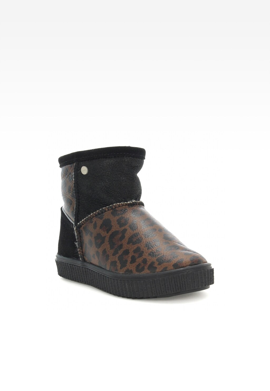 Botki ocieplane BARTEK W-670370/OLL, dla dziewcząt, czarno-brązowy Widok 2