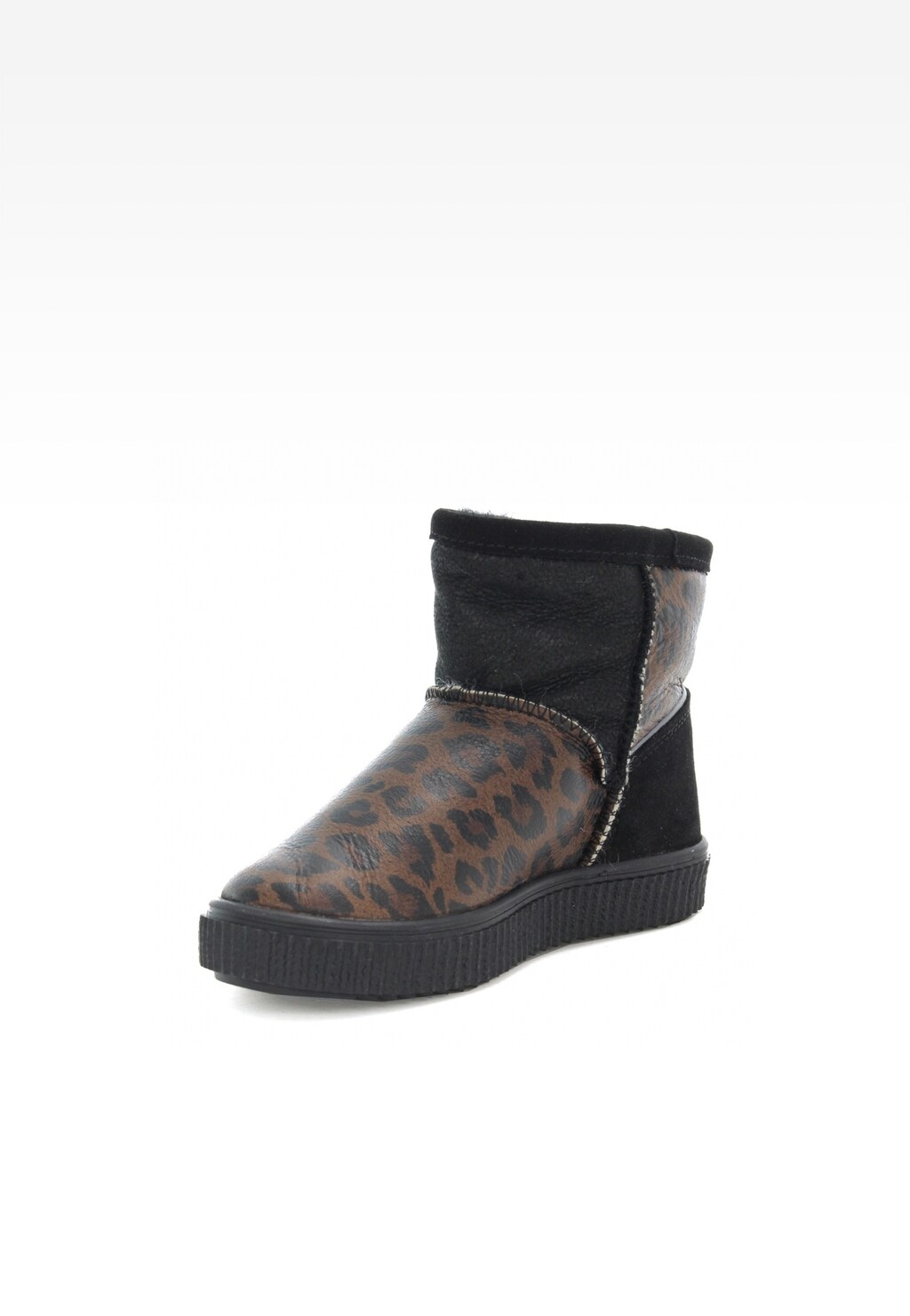 Botki ocieplane BARTEK W-670370/OLL, dla dziewcząt, czarno-brązowy Widok 3