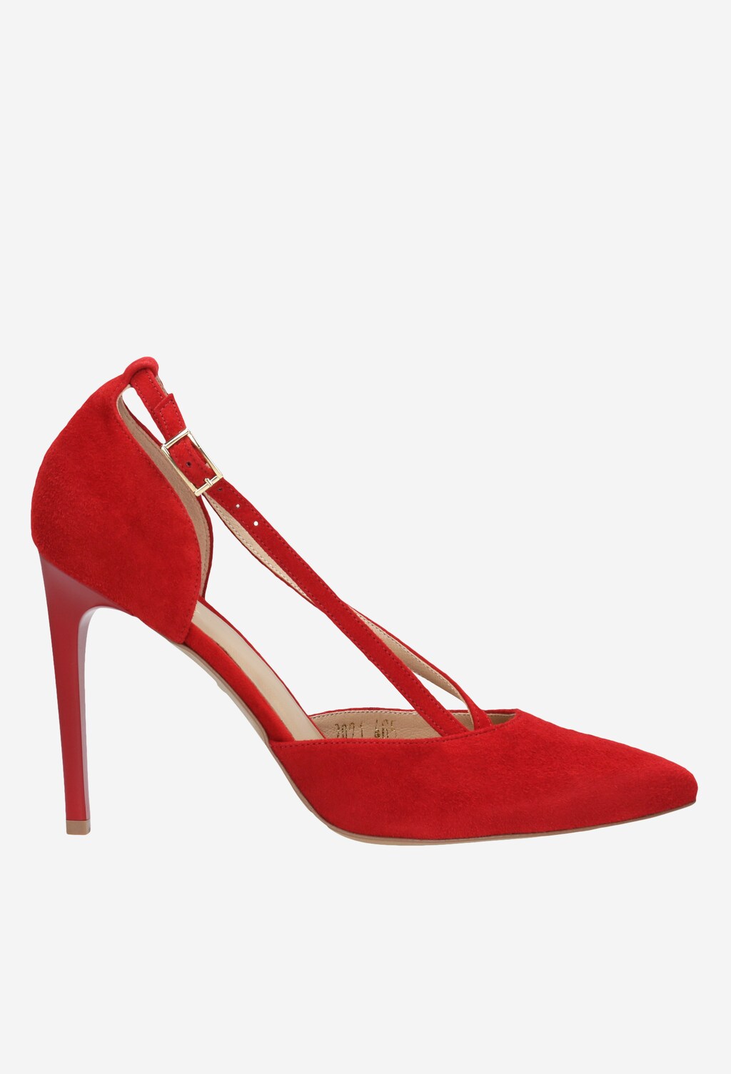 Czerwone czółenka 35004-65 Widok 1