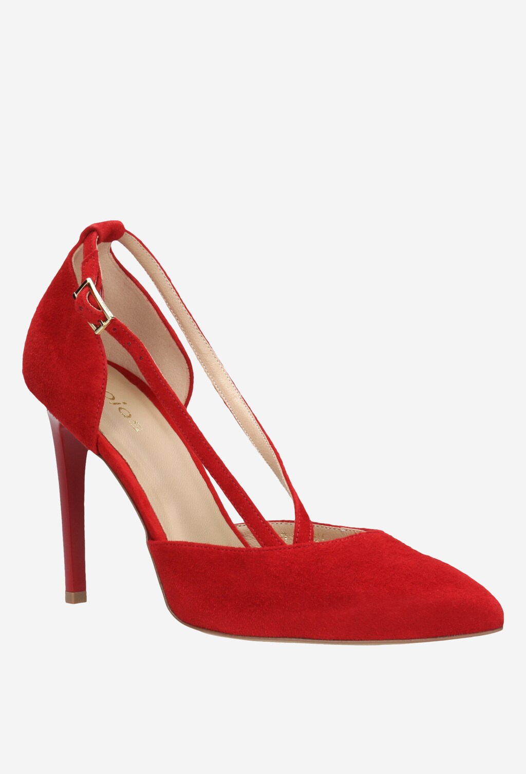 Czerwone czółenka 35004-65 Widok 2