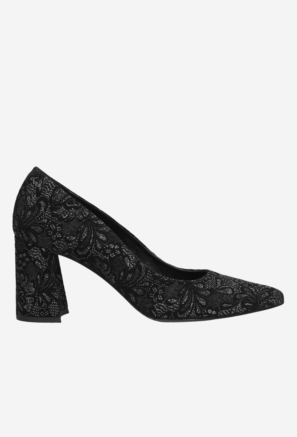 Czarne czółenka 35006-61 Widok 1