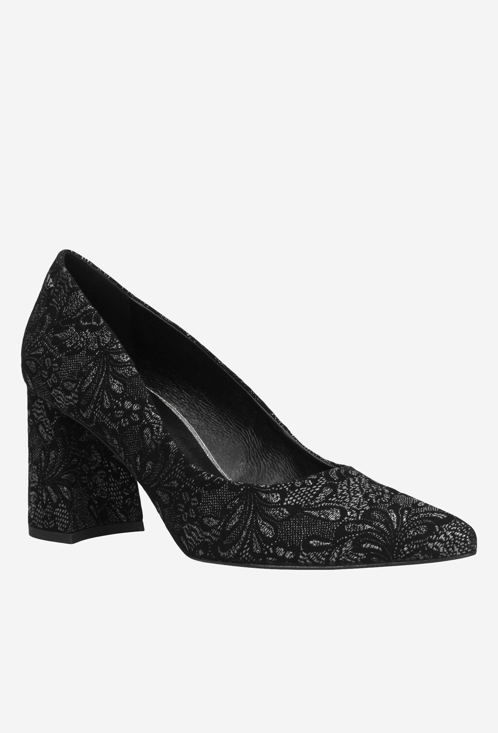 Czarne czółenka 35006-61 Widok 2