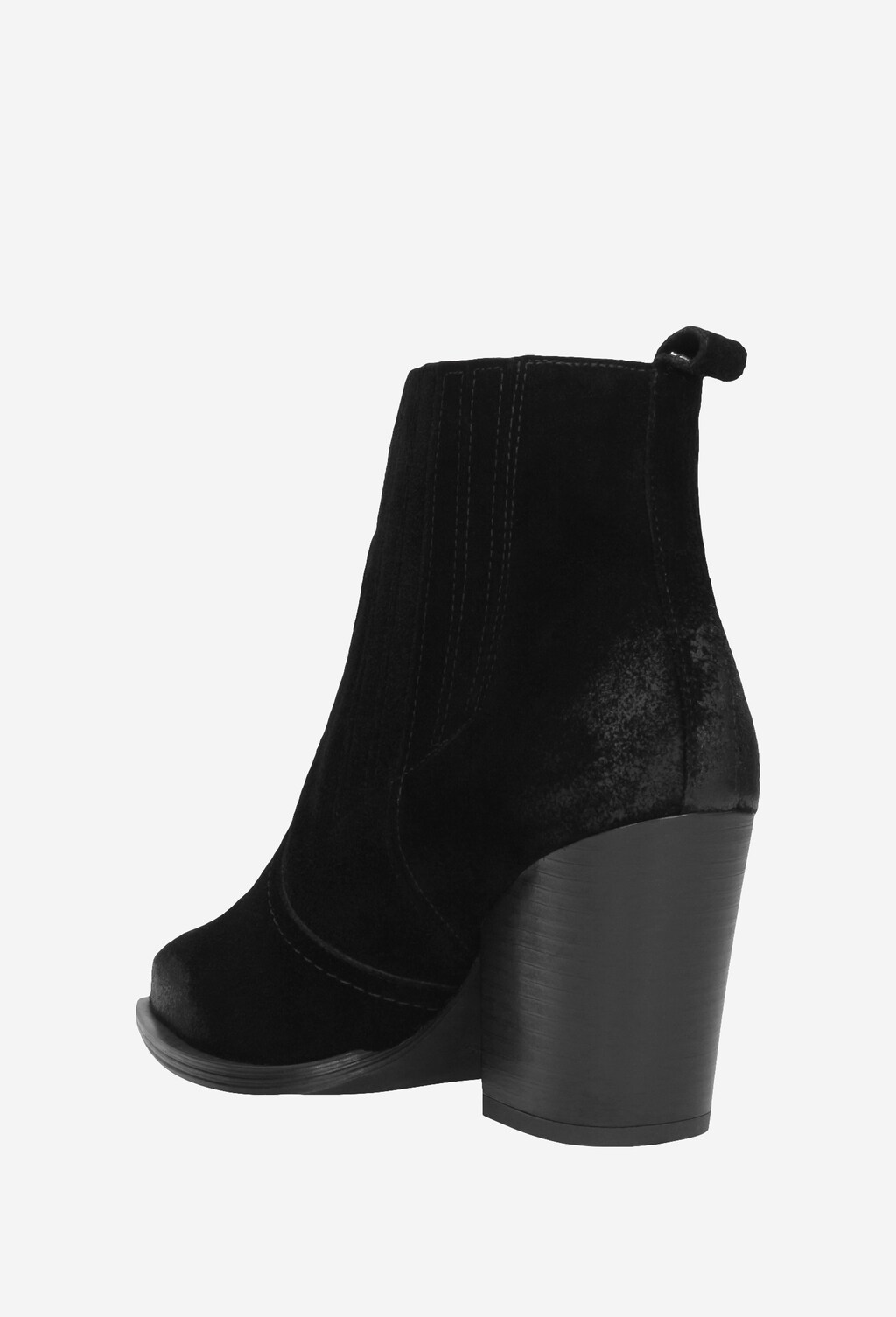 Czarne botki damskie 55016-61 Widok 3