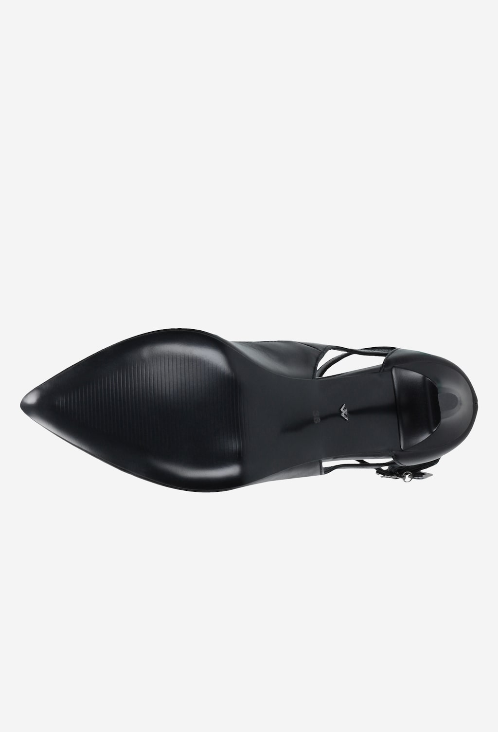 Štýlové dámske lodičky z lícovej kože čiernej farby 9361-51 Widok 5