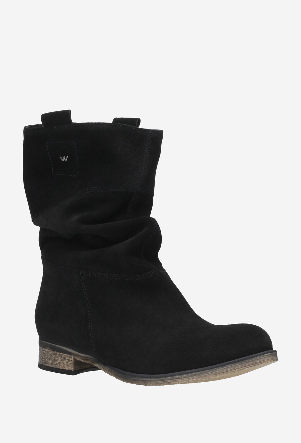 Dámske členkové čižmy v univerzálnej čiernej farbe 9573-61 Widok 2