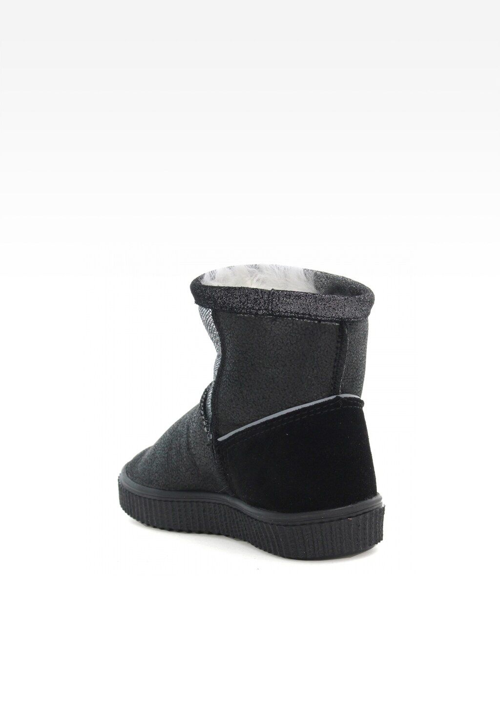 Botki ocieplane BARTEK W-640370/OLX, dla dziewcząt, czarno-srebrny Widok 5