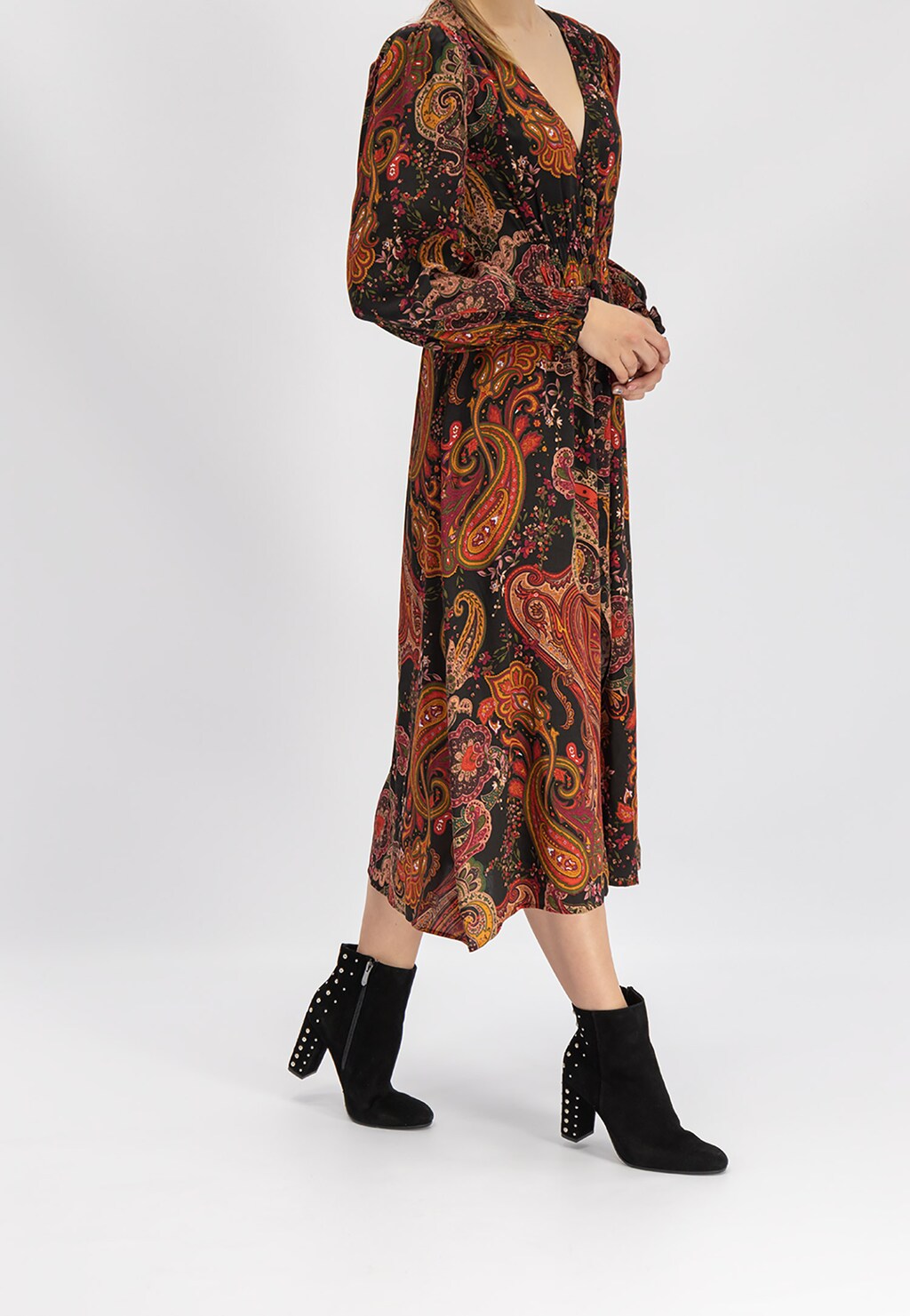 Czarne botki damskie 8567-61 Widok 1