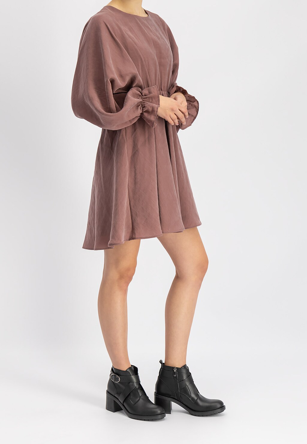 Czarne botki damskie 8596-51 Widok 1