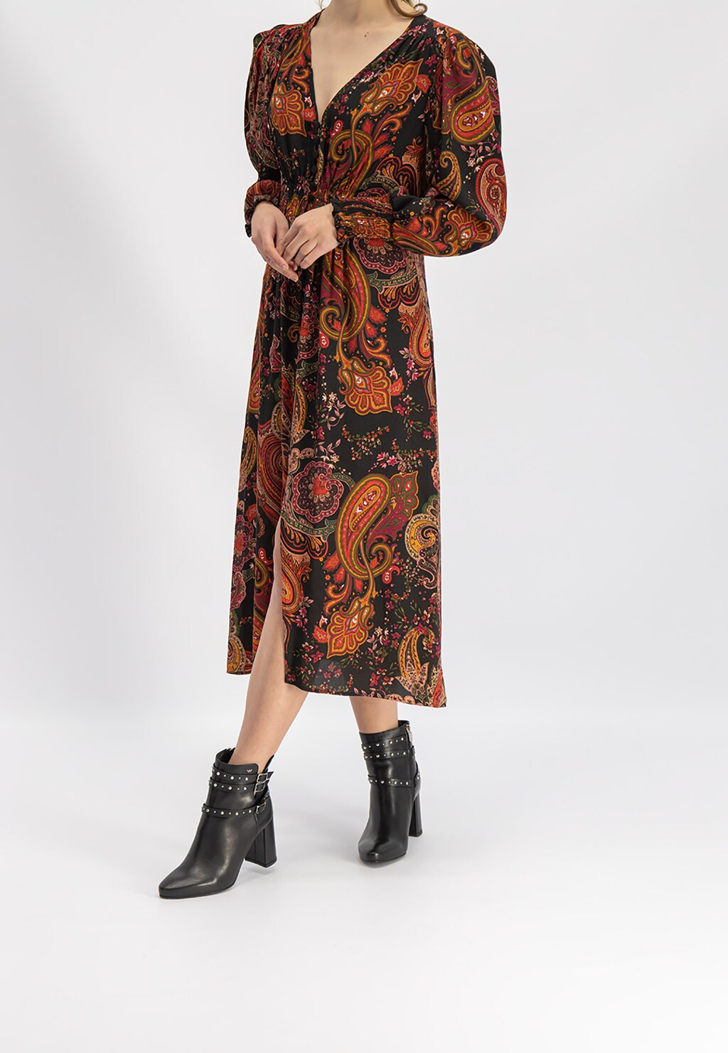 Czarne damskie botki 8602-51 Widok 1