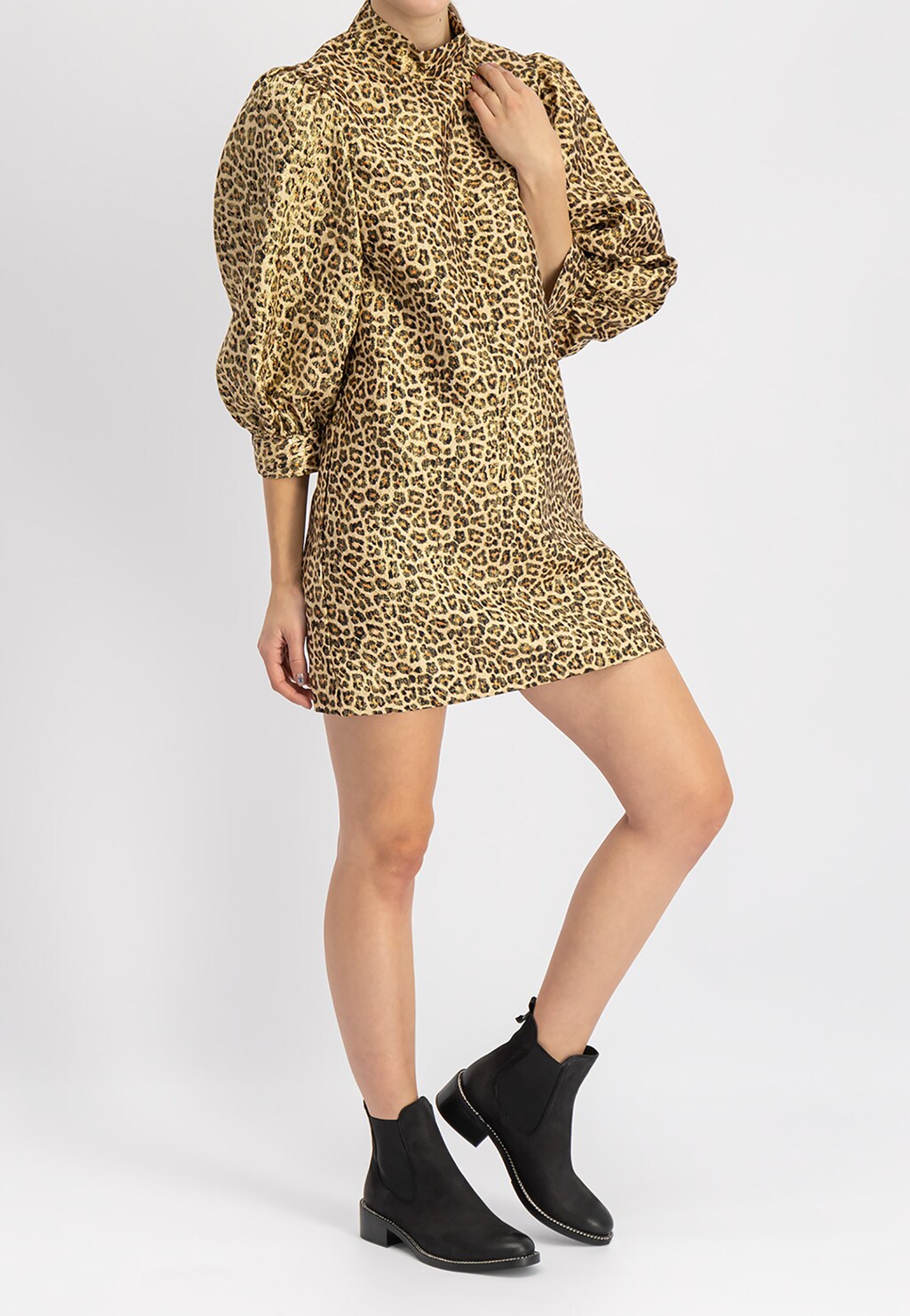 Czarne botki damskie 8620-21 Widok 1