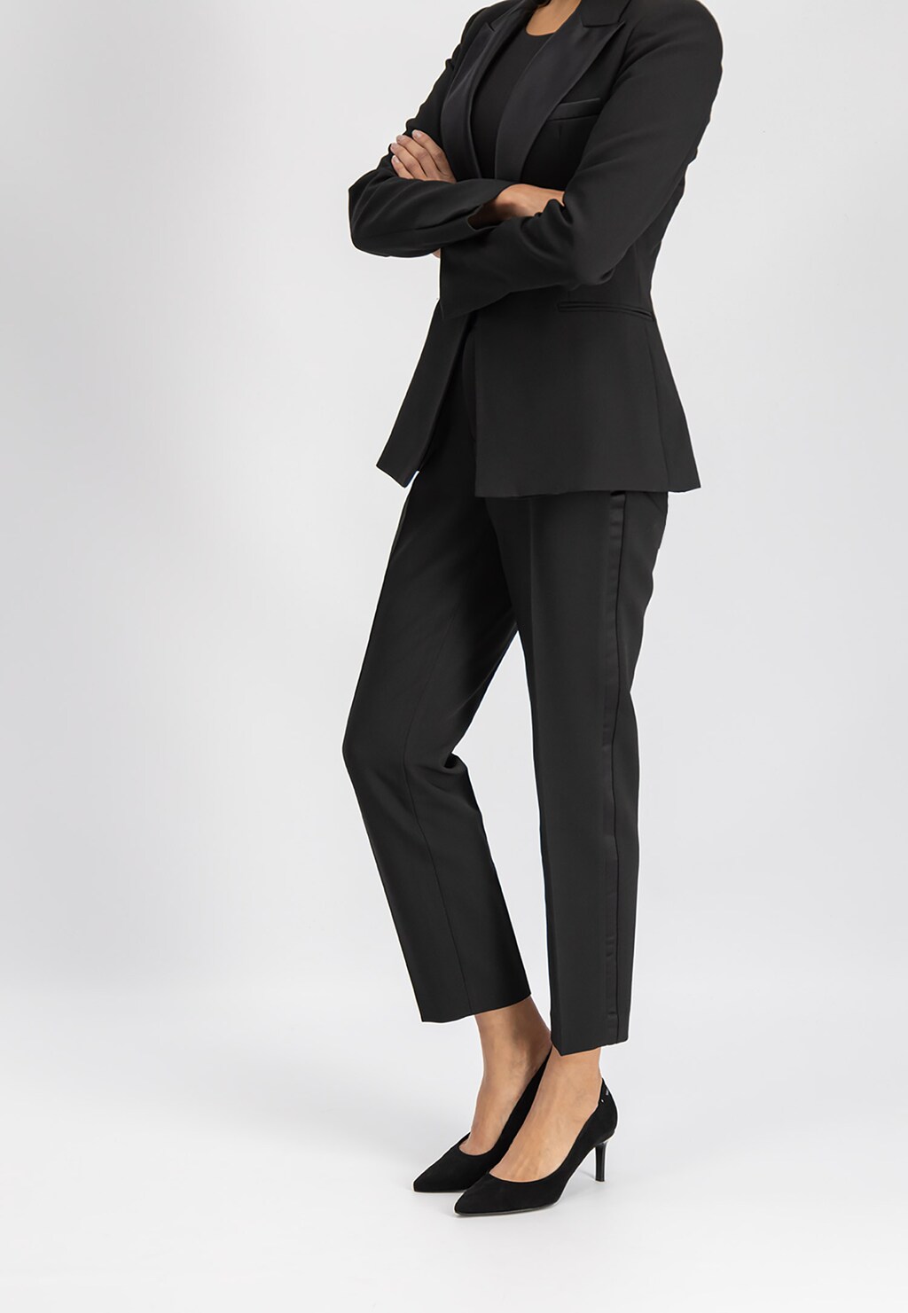 Sláva vysokým podpätkom s čiernymi semišovými lodičkami 9286-61 Widok 1