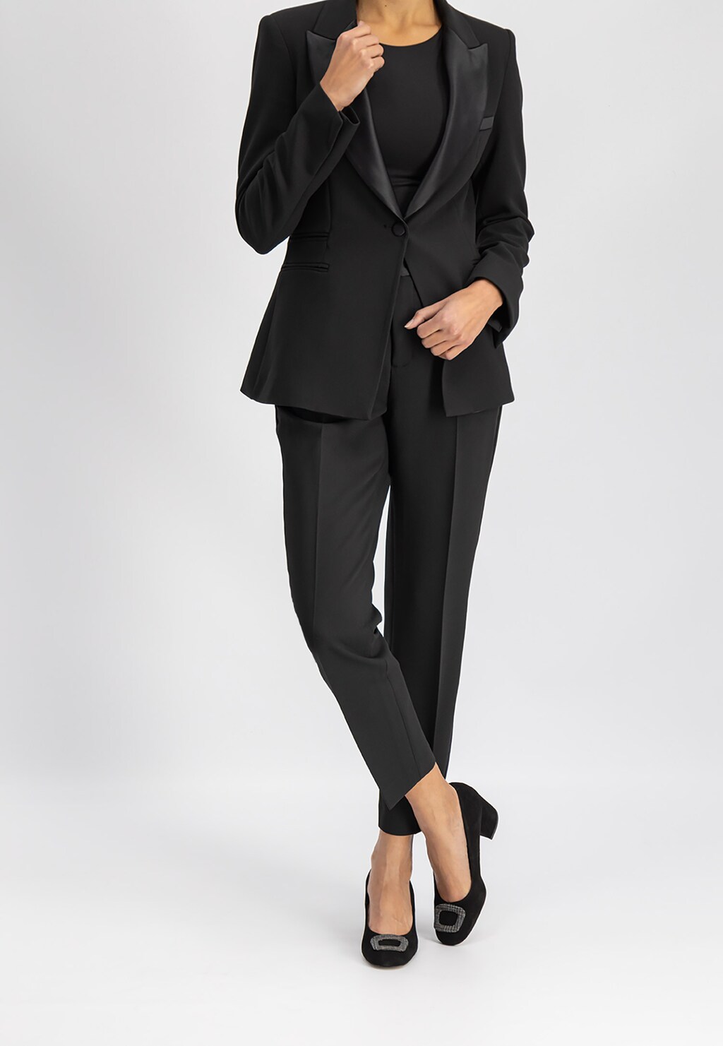 Czarne czółenka 9292-81 Widok 1