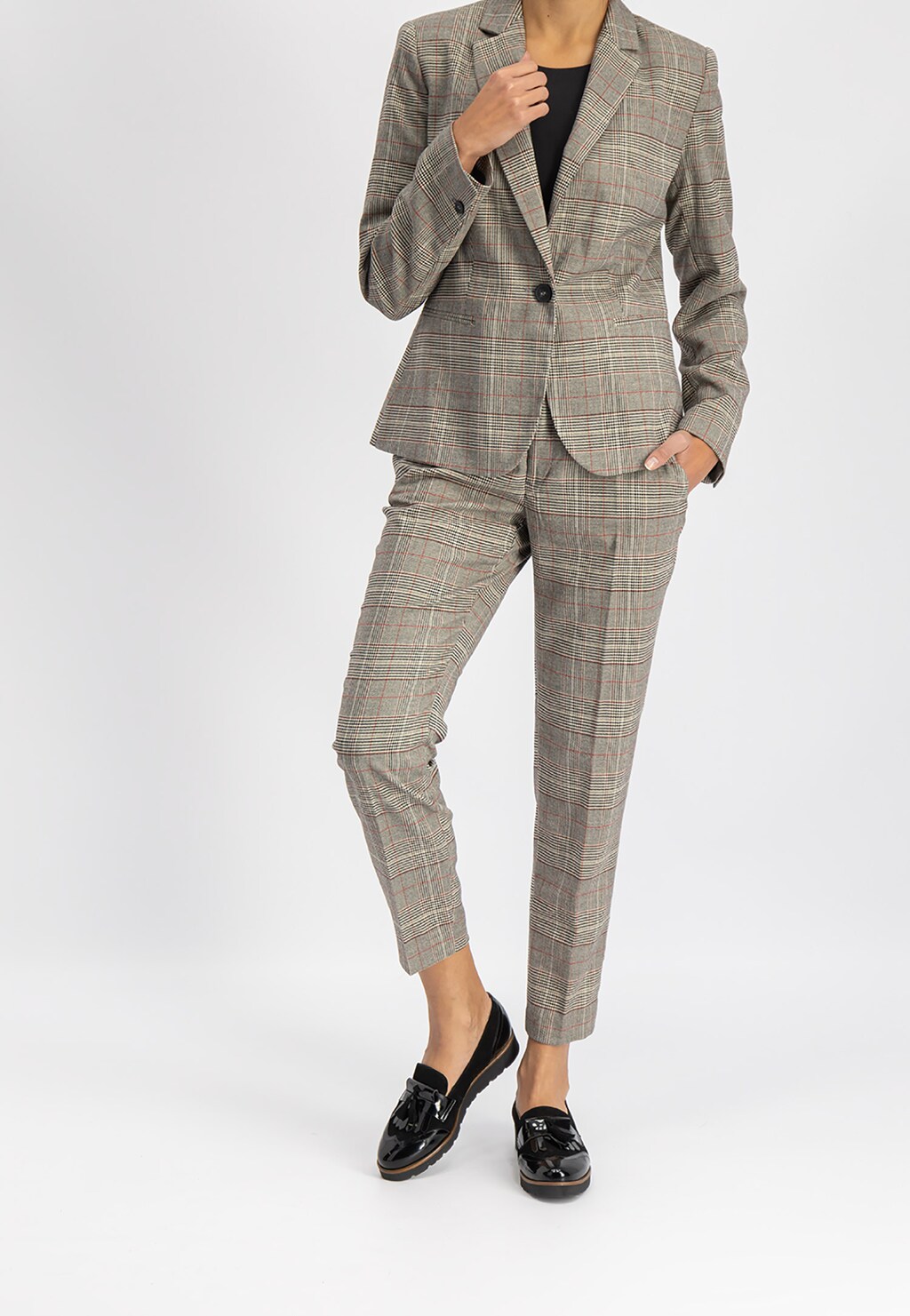 Czarne półbuty damskie 9488-71 Widok 1