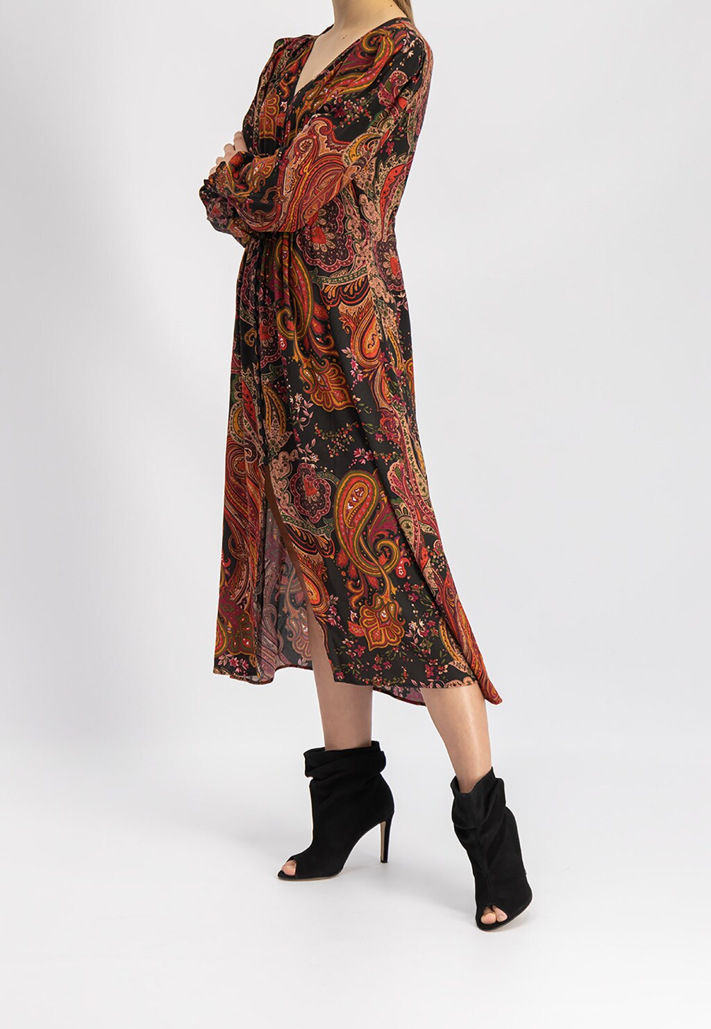 Czarne damskie botki 9520-61 Widok 1