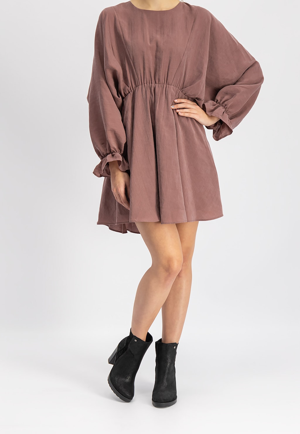 Czarne botki damskie 9575-81 Widok 1