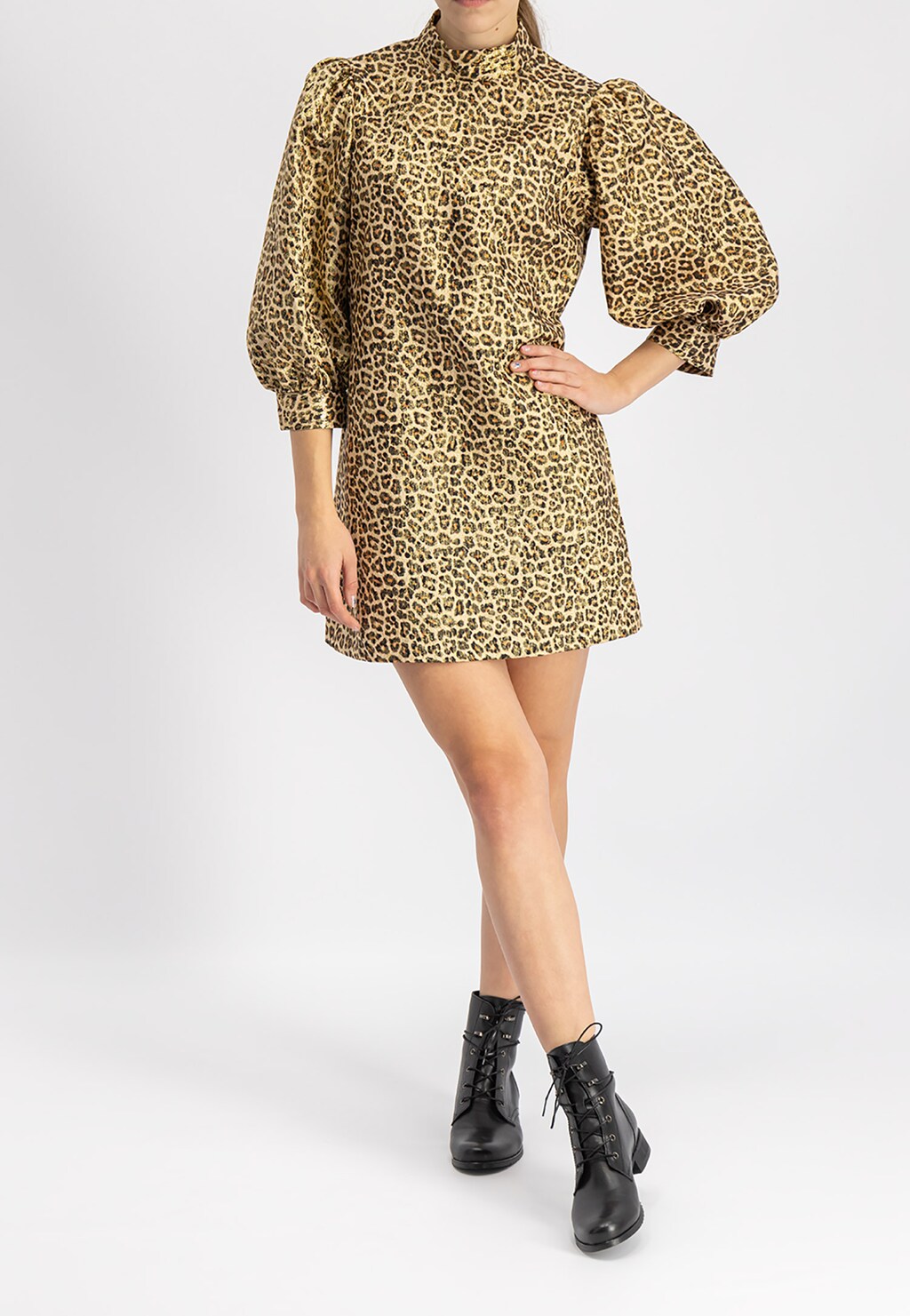 Czarne trzewiki damskie 9614-51 Widok 1