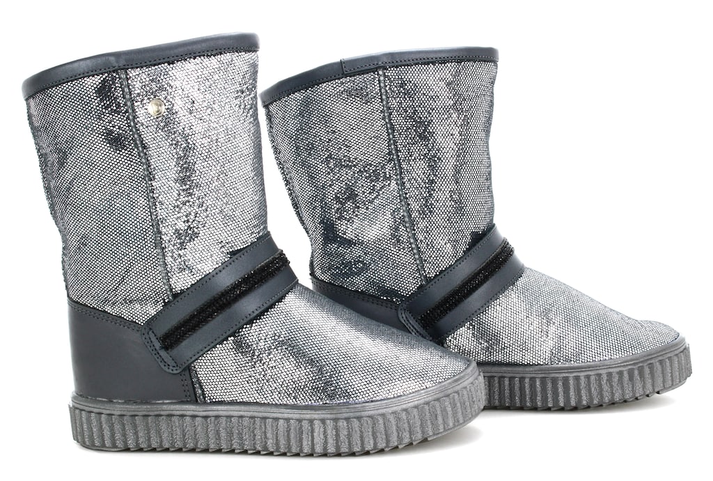 Botki ocieplane BARTEK W-647730/BAX, dla dziewcząt, srebrny Widok 6