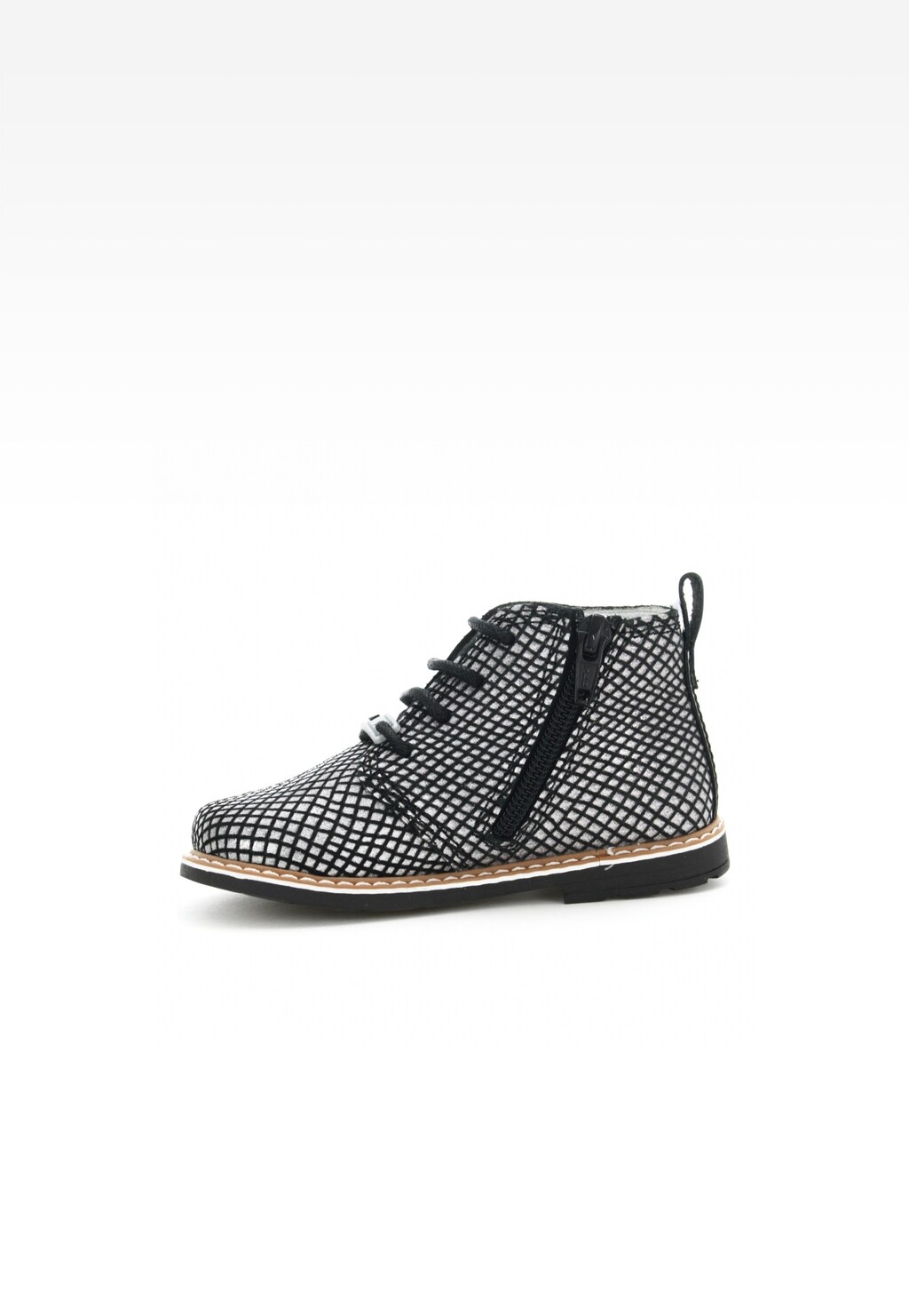 Trzewiki BARTEK T-81852-2/1R4, dla dziewcząt, czarno-srebrny Widok 4