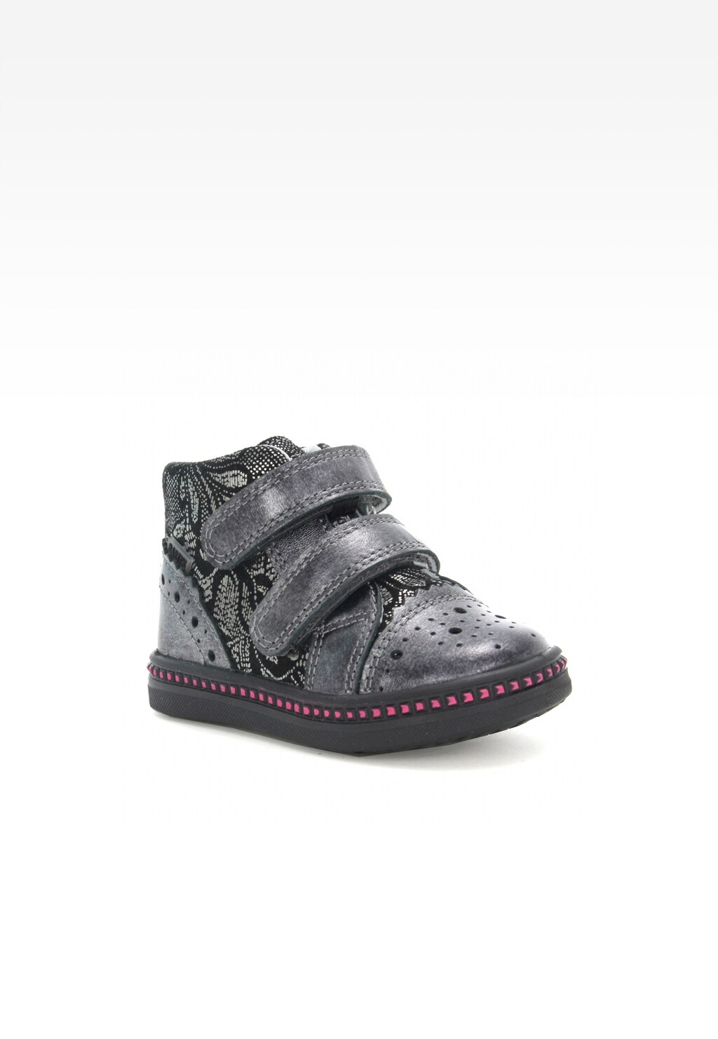 Trzewiki BARTEK W-91764-6/V06, dla dziewcząt, szaro-czarny Widok 2