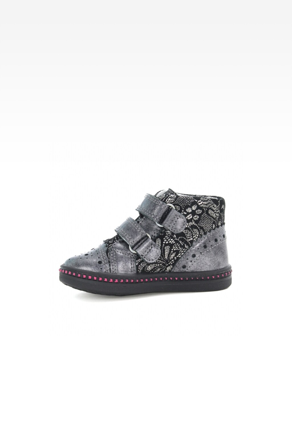 Trzewiki BARTEK W-91764-6/V06, dla dziewcząt, szaro-czarny Widok 4