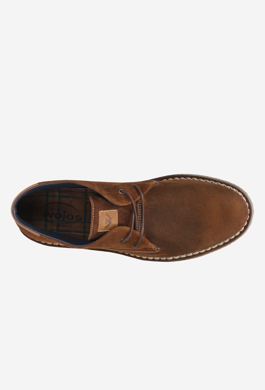 Brązowe trzewiki męskie 24001-62 Widok 5