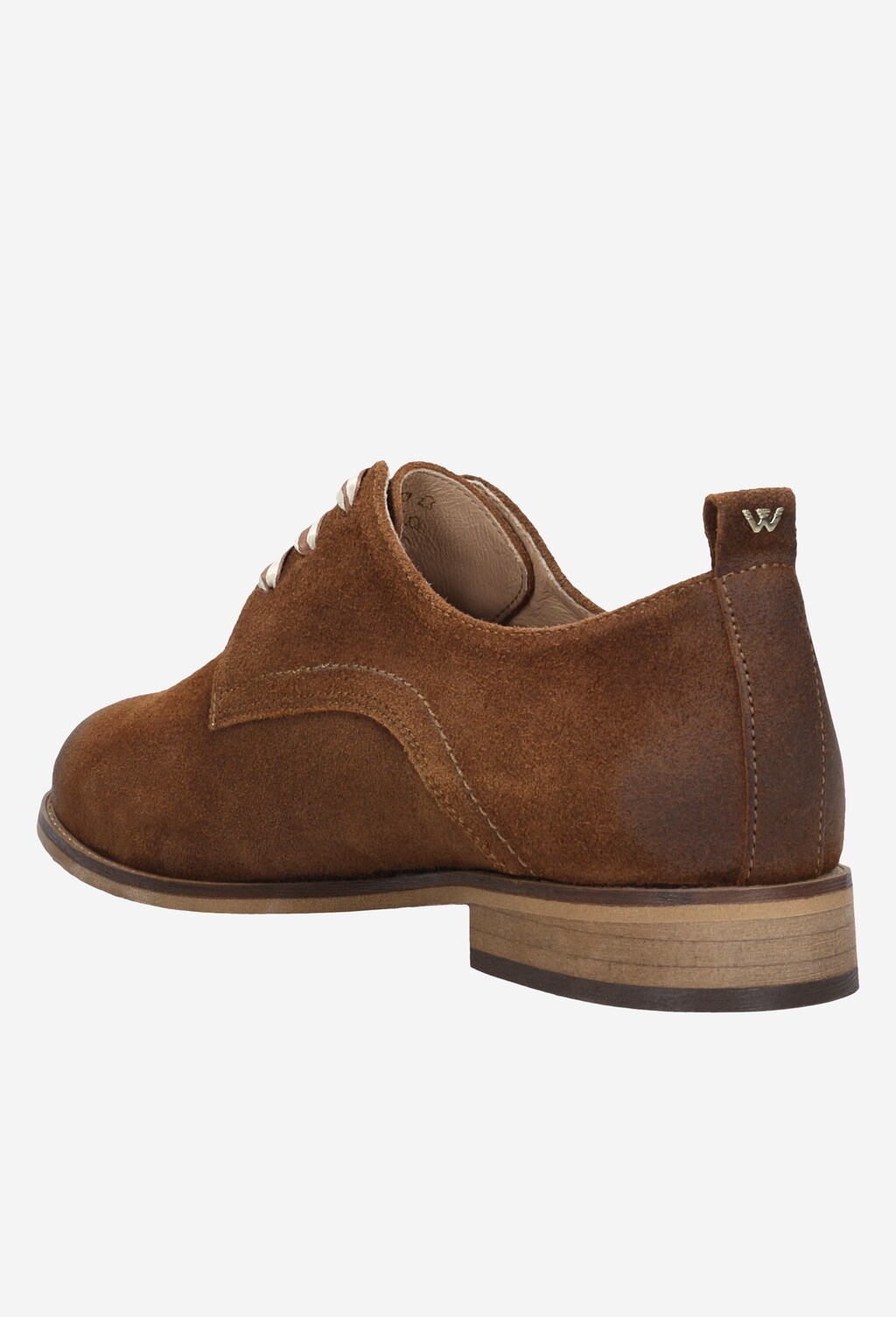 Hnědé dámské polobotky z kvalitní velurové kůže 46000-62 Widok 4