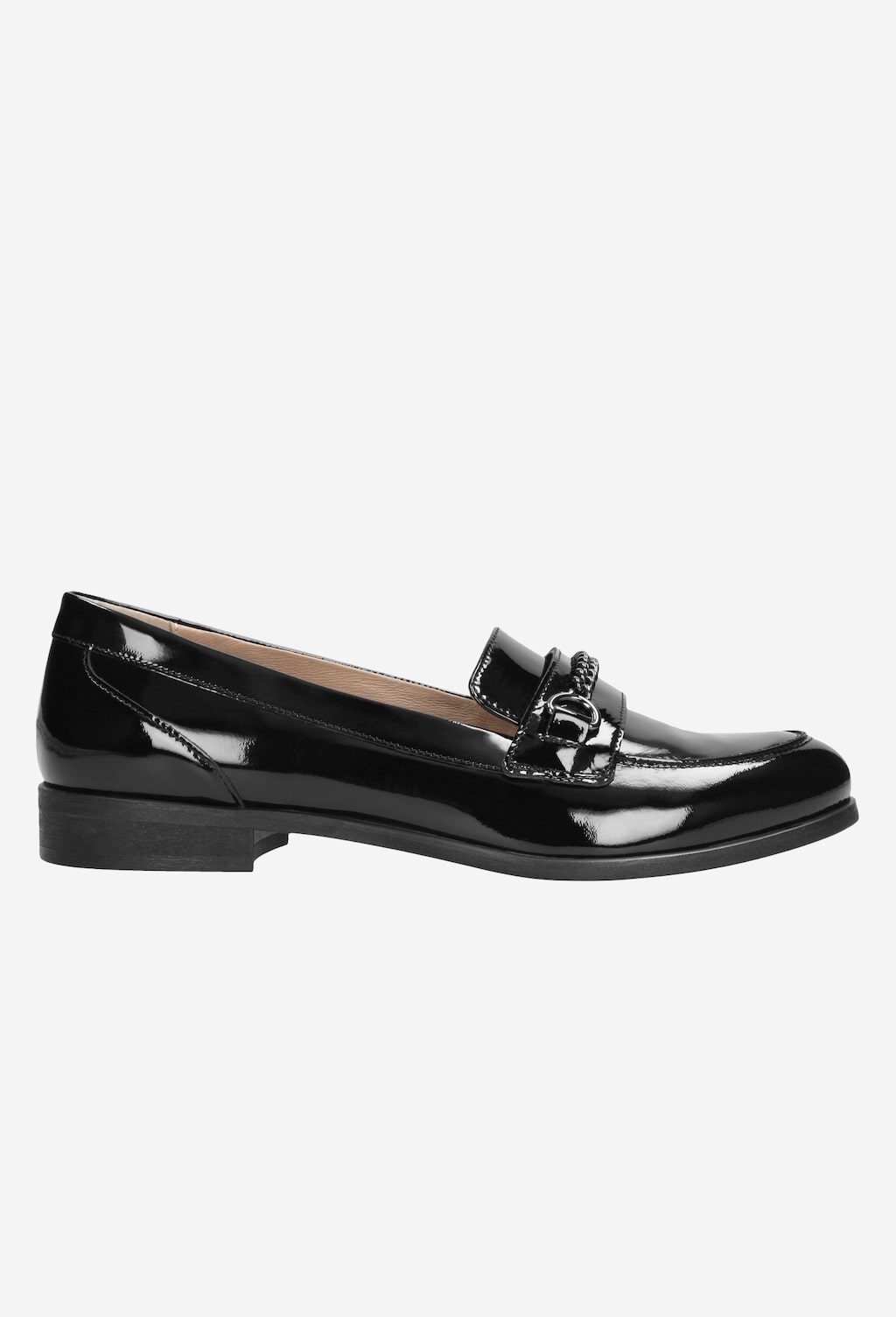 Czarne lakierowane półbuty damskie 46012-31 Widok 2