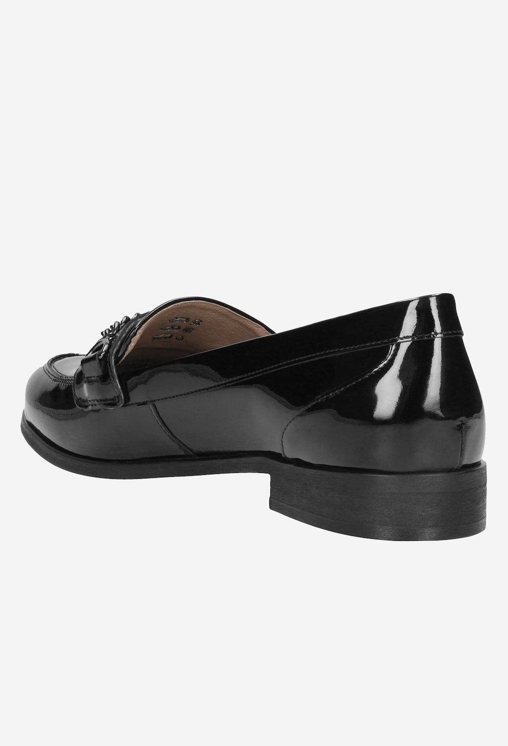 Czarne lakierowane półbuty damskie 46012-31 Widok 4